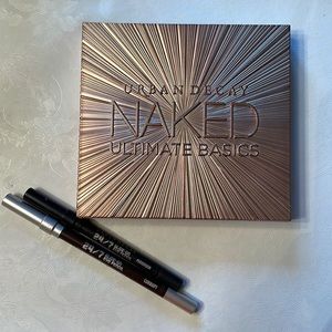 Naked ultimate basics palette. With 2 eye pencils. In perversion and corrupt
